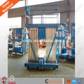 cheap CE double aluminum hydraulic mast lift system hydraulic vertical platform